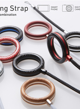 日本DEFF碳纤指环适用iPhone14苹果SONY索尼Xperia1V手机实木挂绳