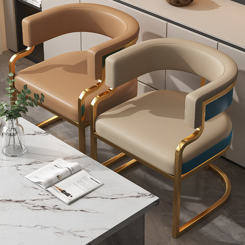 轻奢餐椅家用高级美容院酒