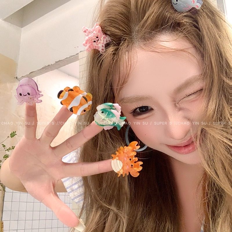 宝藏海洋~甜美可爱海星热带鱼抓夹发夹女侧边夏日少女鲨鱼夹发饰,饰品/流行首饰/时尚饰品新,发饰,淘宝优惠券,粉丝福利购,淘宝优惠卷