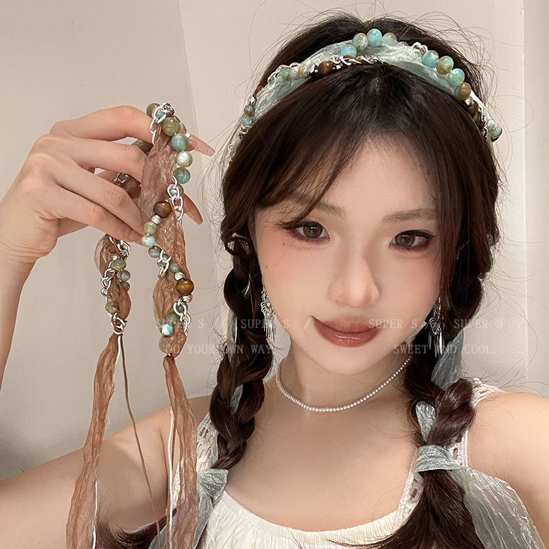 波西米亚度假风编织项链女异域民族风发饰2025新款百搭腰链毛衣链