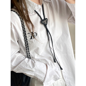 高品质三角金属吊坠项链女2026新款 毛衣链 长款 爆款 配饰高级感冬季