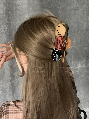 赵露思同款可爱小狗卡通抓夹发夹