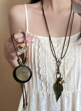 波西米亚度假风长款项链民族风