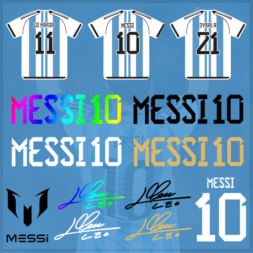 梅西个性创意足球球队汽车贴纸