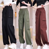 裤 百搭显瘦运动阔腿裤 女2026秋冬季 直筒束脚裤 新款 复古风休闲工装