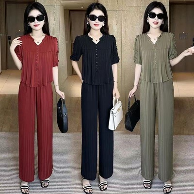 2026夏季欧货洋气休闲服套装女