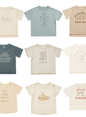 5折清仓现货rylee and cru 新款男童短袖T恤polo衫纽扣外套衬衫