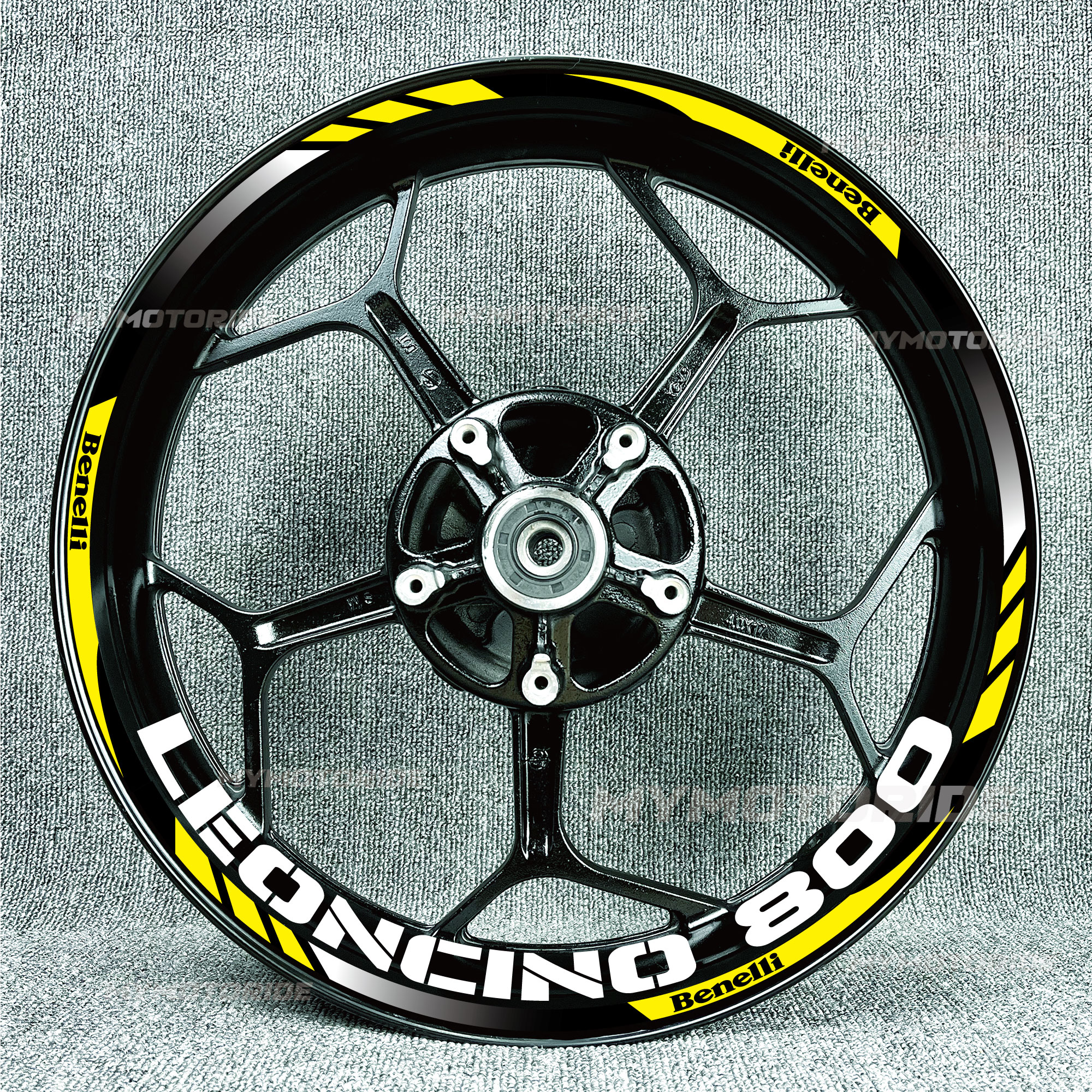 适用于贝纳利黄龙Leoncino800tntsn600TRK70防水反光轮框贴纸贴花