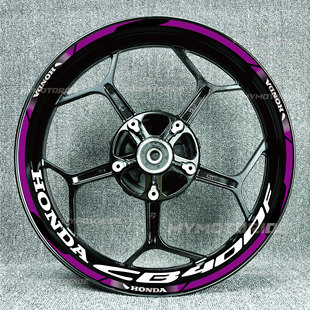适用本田CB400X CB400F轮毂贴轮胎贴反光字母贴减震贴纸车贴改装