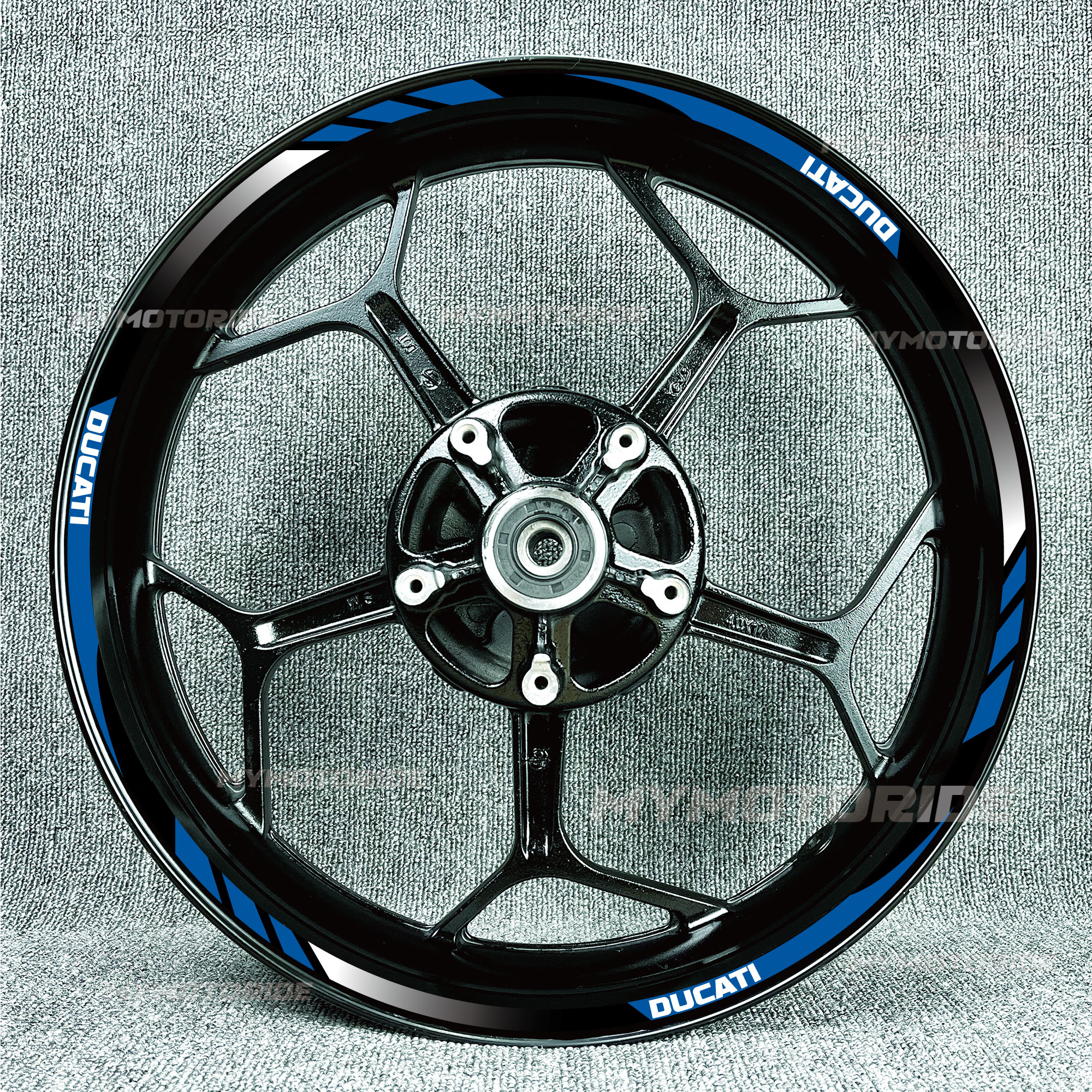 适用杜卡迪轮毂贴797 939 959 V2V4怪兽821 796轮圈车圈钢圈贴花