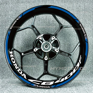 适用本田CB400F CB400X轮毂贴轮胎贴反光字母贴减震贴纸车贴改装