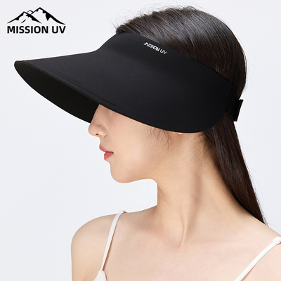 MISSION UV防晒帽女士2025新款夏季无痕跑步帽户外防紫外线遮阳帽