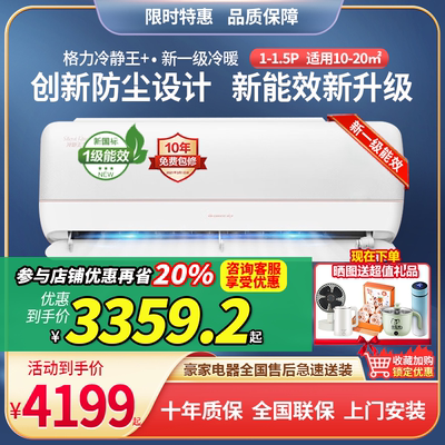 格力冷静王+挂机一级能效