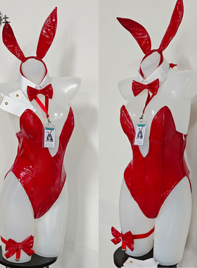 漫妖社 碧蓝航线 大凤cos服 鱼骨兔女郎红色 大凤cosplay服装