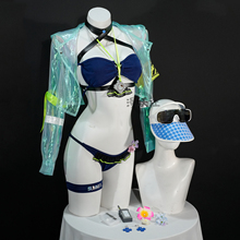 漫妖社 少前2可露凯泳装cos 追放蔚蓝轨迹 HK416 cosplay服装