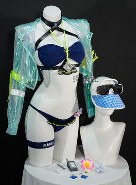 漫妖社现货 少前2可露凯泳装cos 追放蔚蓝轨迹 HK416 cosplay服装