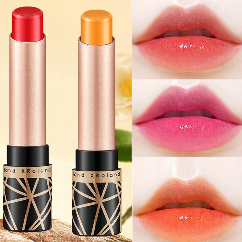 胡萝卜素唇釉变色滋润唇膏不易掉色不易沾杯防水保湿补水口红男女