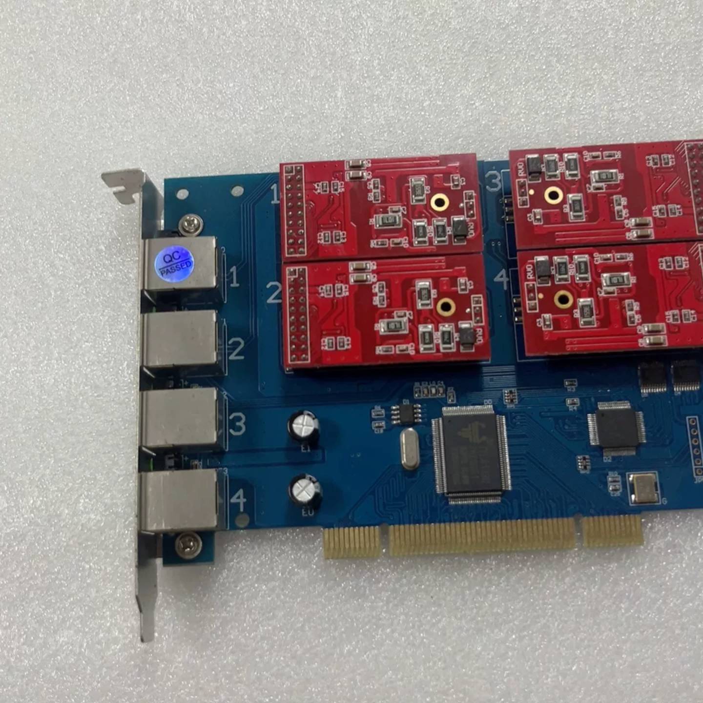 可维修TDM400P四路语音卡 Asterisk卡 板子议价