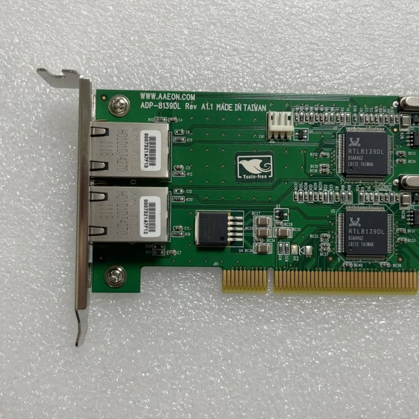 可维修AAEON ADP-8139DL双口千兆网卡，PCI接口，R议价