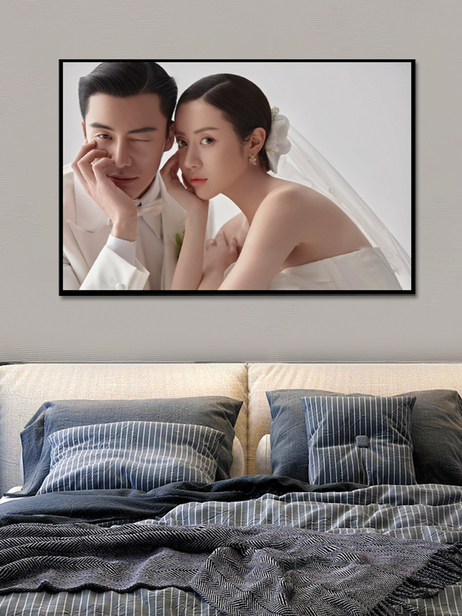 婚纱照相框挂墙定制照片放大冲洗照片做成相片墙上床头照打印组合