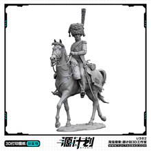 日不落帝国英国皇家骑兵骑马雕像 3D打印模型图纸白模定制STL文件