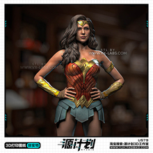 漫威英雄神奇女侠半身像雕像摆件 3D打印模型图纸白模定制STL文件
