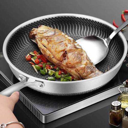 Whole Body Tri-Ply Stainless Steel Frying Pan 316 Stainless