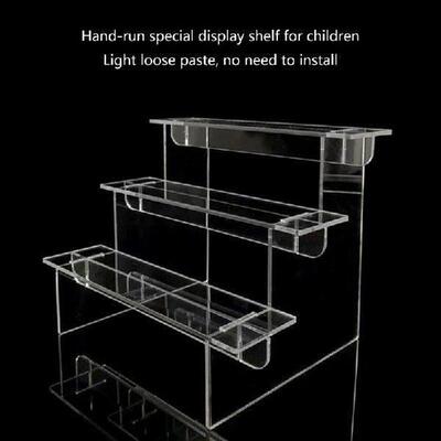 1-5 Tiers Clear Acrylic Display Stand Display Shelf for