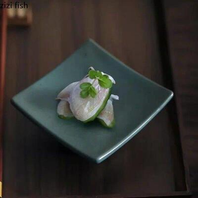 High Footed Dim Sum Dish Ceramic Dessert Plate Tea Food