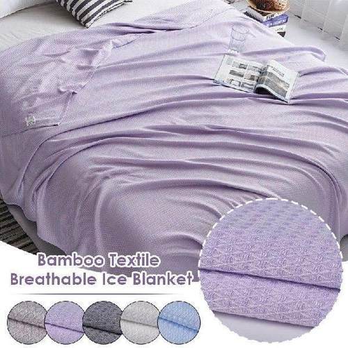 Summer Cool Bamboo Fiber Throw Blanket Air Conditioning Nap