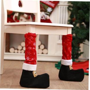 covers Christmas foot table chair decoration