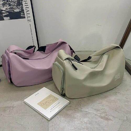 Solid Color Fitness Bag Large Capacity Fitness Training Bag