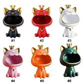 Lucky Laughing Resin Statue Decoration Cat