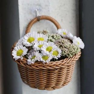 Wall Baskets Boho Hangable Bin Woven Organizer Seagrass