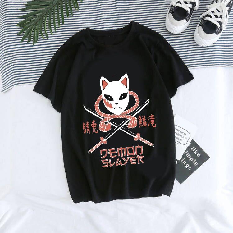 Japanese Anime Demon Slayer Women T Shirt Kimetsu No Yaiba N