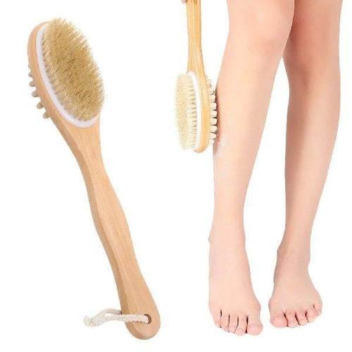 Swine Brush Massage Bath Brush Handheld Body Circular Hemu