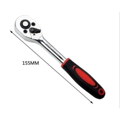 46 Pieces 1/4 Inch Drive Socket Ratchet Wrench Set Automobil