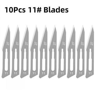 Blades Scalpel Handle Metal DIY Carbon Box Steel