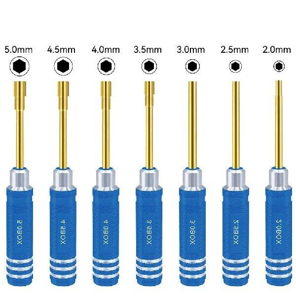 7pcs Precision Hex Screwdriver Set For RC Helicopter Drone