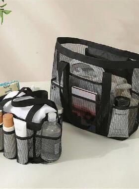 Mesh Storage Bag Summer Large Beach Bag For Towels Mesh