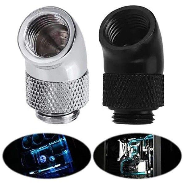 G1/4 Inch Male To Female Extender Fitting 4-Pack 45 Degree