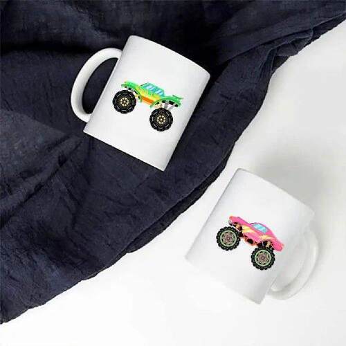 Puzzle Truck Stickers 8 Sheets Cartoon Car Puzzle Sticker