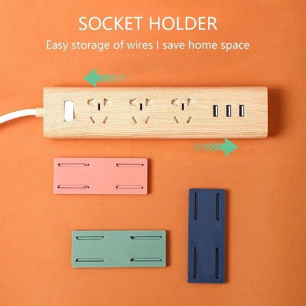 Wall-mounted Sockets Storage Rack Self-Adhesive Insert Type