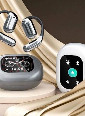AI实时翻译蓝牙耳机 5.4亚克力吊饰银灰色DIY配件