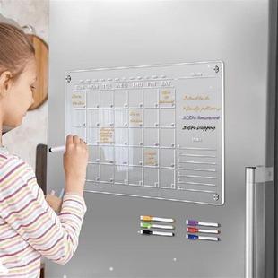 Clear Acrylic Fridge Magnet Sticker Calendar Board Planner