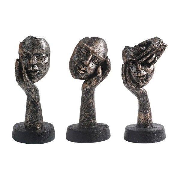 Abstract Character Nordic Thinker Statues for Desktop