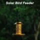 Bird Hanging Feeder Solar For Outdoors Metal Wild