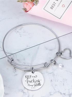 keepfuckinggoing titanium steel classic push-pull brlet