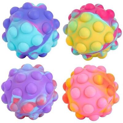 Squeeze Pop t Ball Fdget Slcone Sensory Toys Stress球