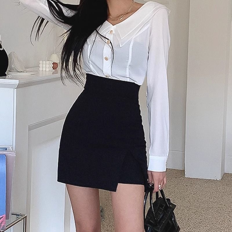 包臀裙半身裙2025新款女秋季紧身超高腰职业西装短裙包裙短款裙子